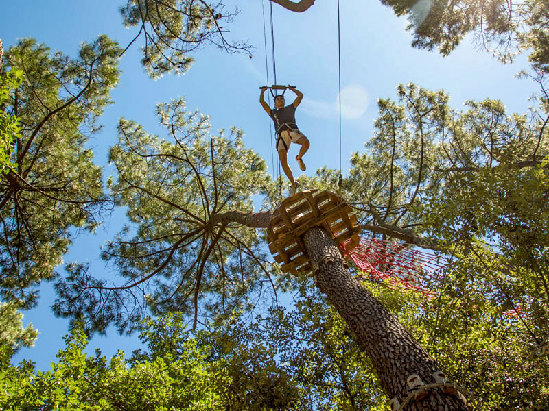 Parcours accrobranche en Ardèche