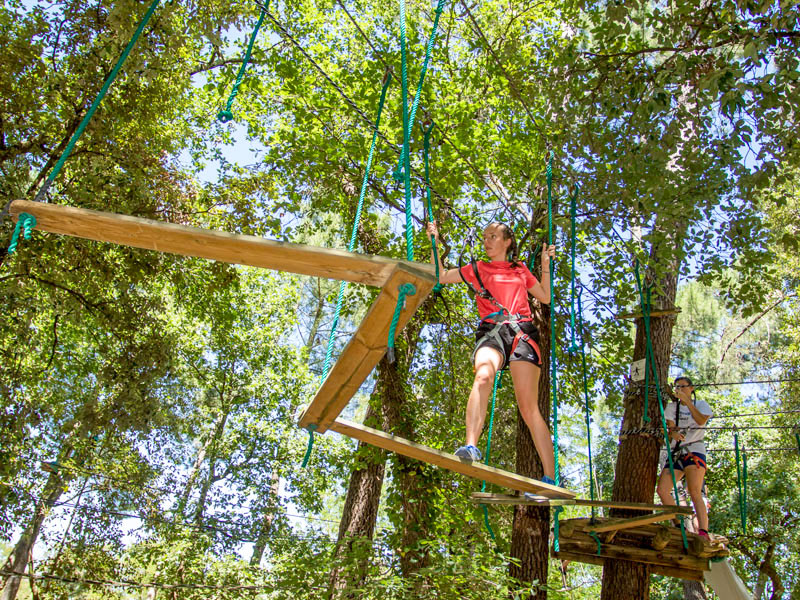 Parcours accrobranche en Ardèche