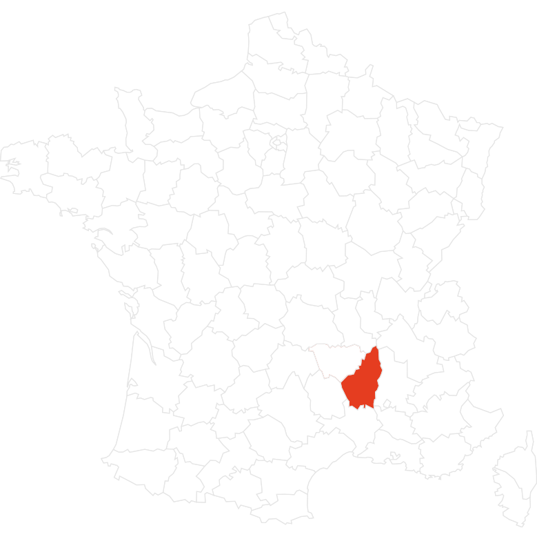 Carte des parcs Accroche Toi Aux Branches en Ardèche