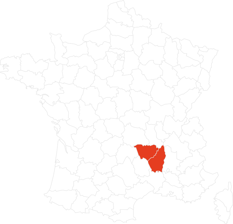 Carte des parcs Accroche Toi Aux Branches en Ardèche et Haute-Loire